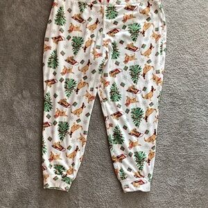 Festive Holiday Print Women's Pajama Pants